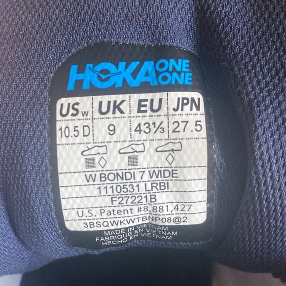 {HOKA} One One Bondi 7 in Lunar/Black | 10.5 - Picture 11 of 14